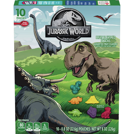 Betty Crocker Jurassic World Fruit Flavoured Snacks 226g