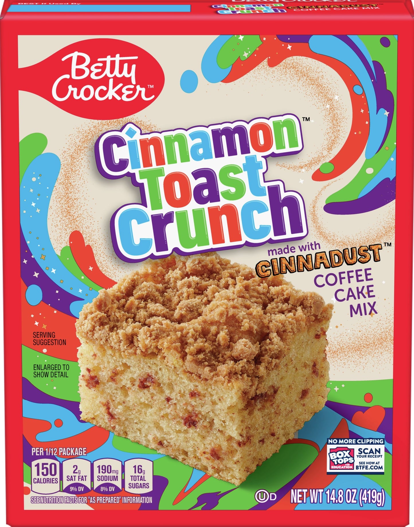 Betty Crocker Cinnamon Toast Crunch Cinnadust Coffee Cake Mix 419g