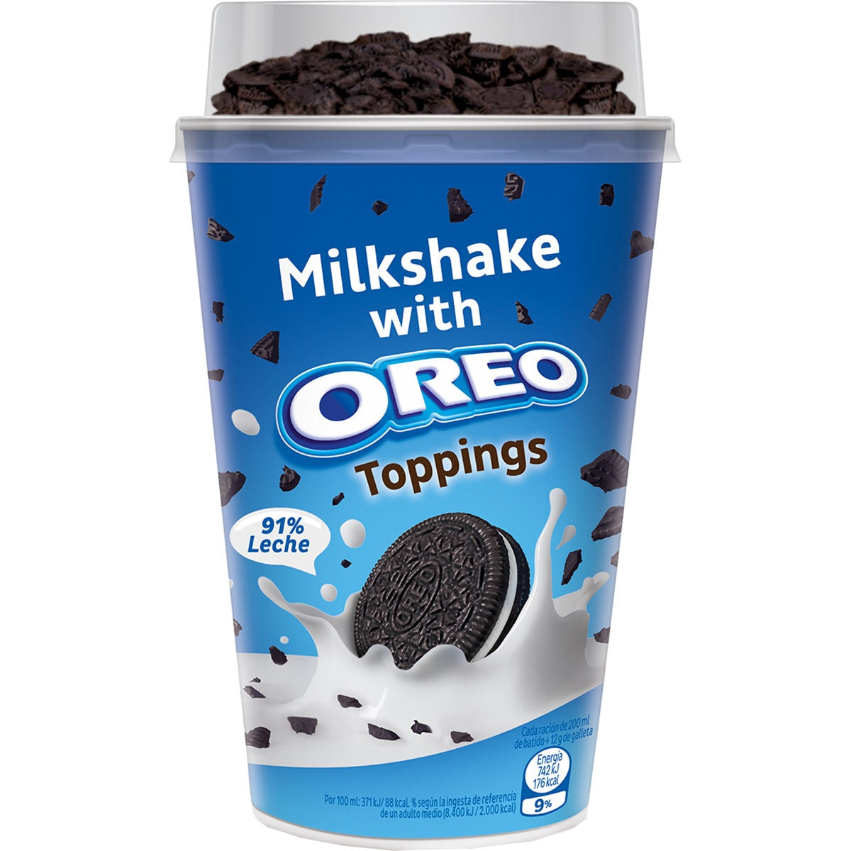 Pascual Milchshake mit Oreo-Keksen Toppings 200 ml