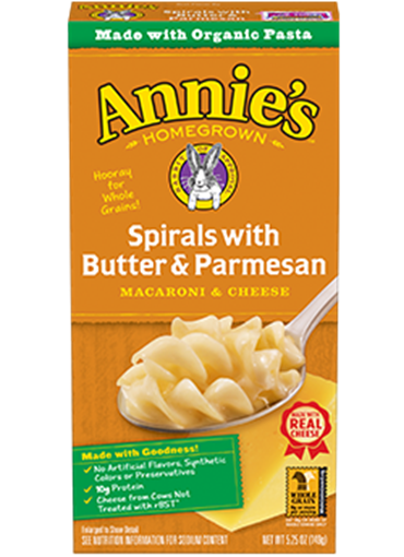 Annie´s Spirals with Butter & Parmesan 149g