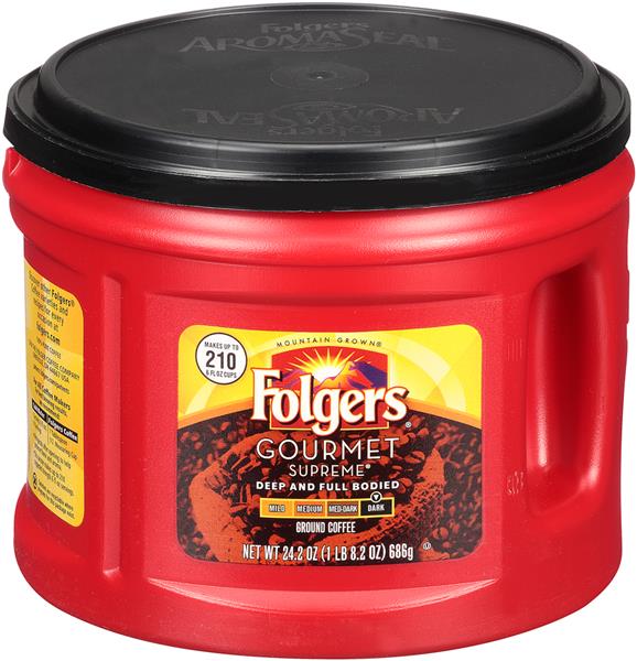 Folgers Gourmet Supreme Ground Coffee 686g
