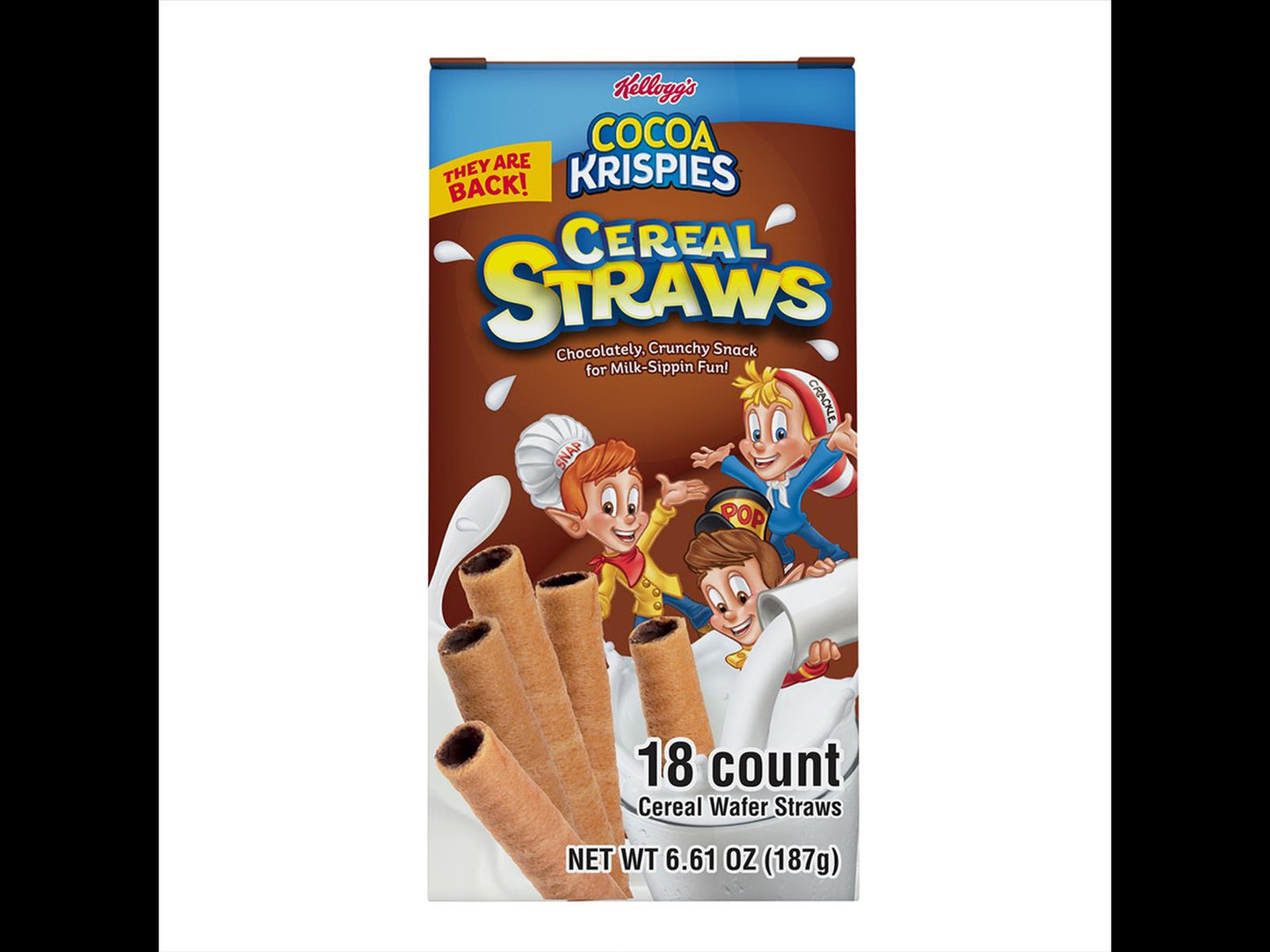 Kellogg's Cocoa Krispies Cereal Straws 187g (MHD 28.09.2022)