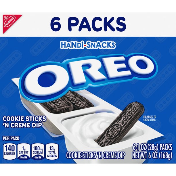 Oreo Handi Snacks Cookie Sticks'n Creme Dip 168g