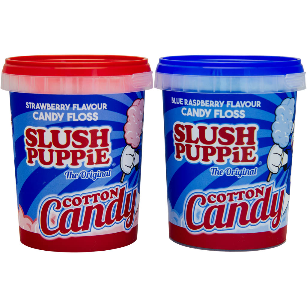 Slush Puppie Blue Raspberry Cotton Candy / Strawberry Cotton Candy 30g