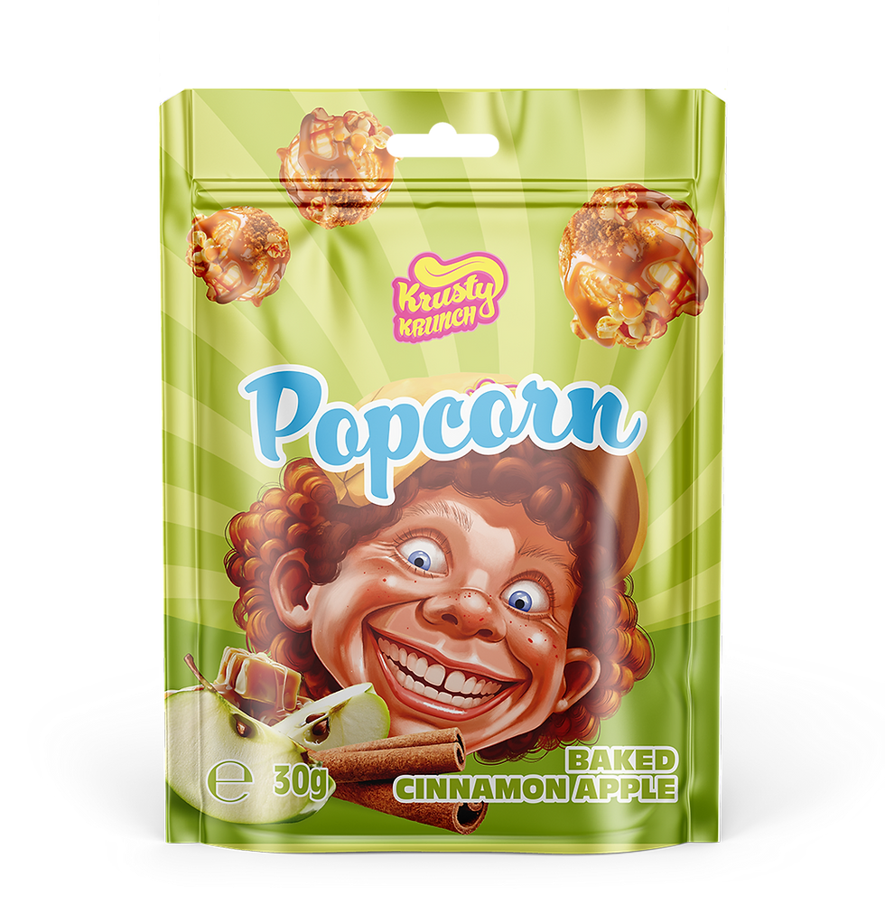 Krusty Krunch Baked Cinnamon Apple Popcorn 30g
