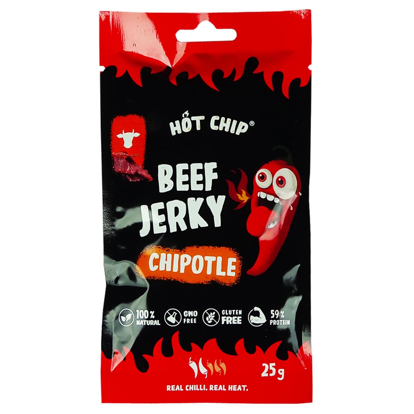 Hot Chip Beef Jerky Chipotle 25g