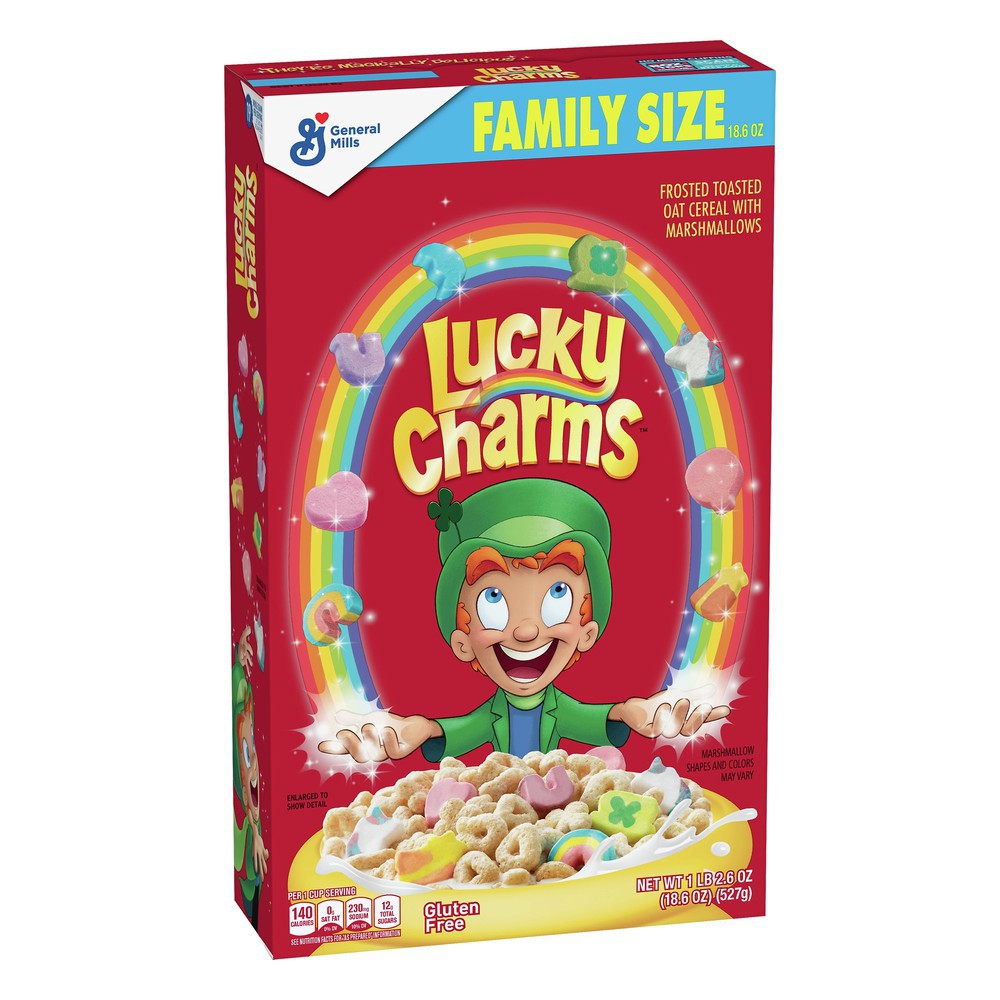 Lucky Charms - Cerealien mit Marshmallows FAMILY SIZE 527g