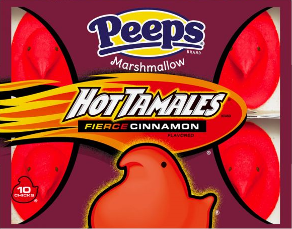 Peeps Marshmallow Hot Tamales Fierce Cinnamon Chicks 10 Pack 85g