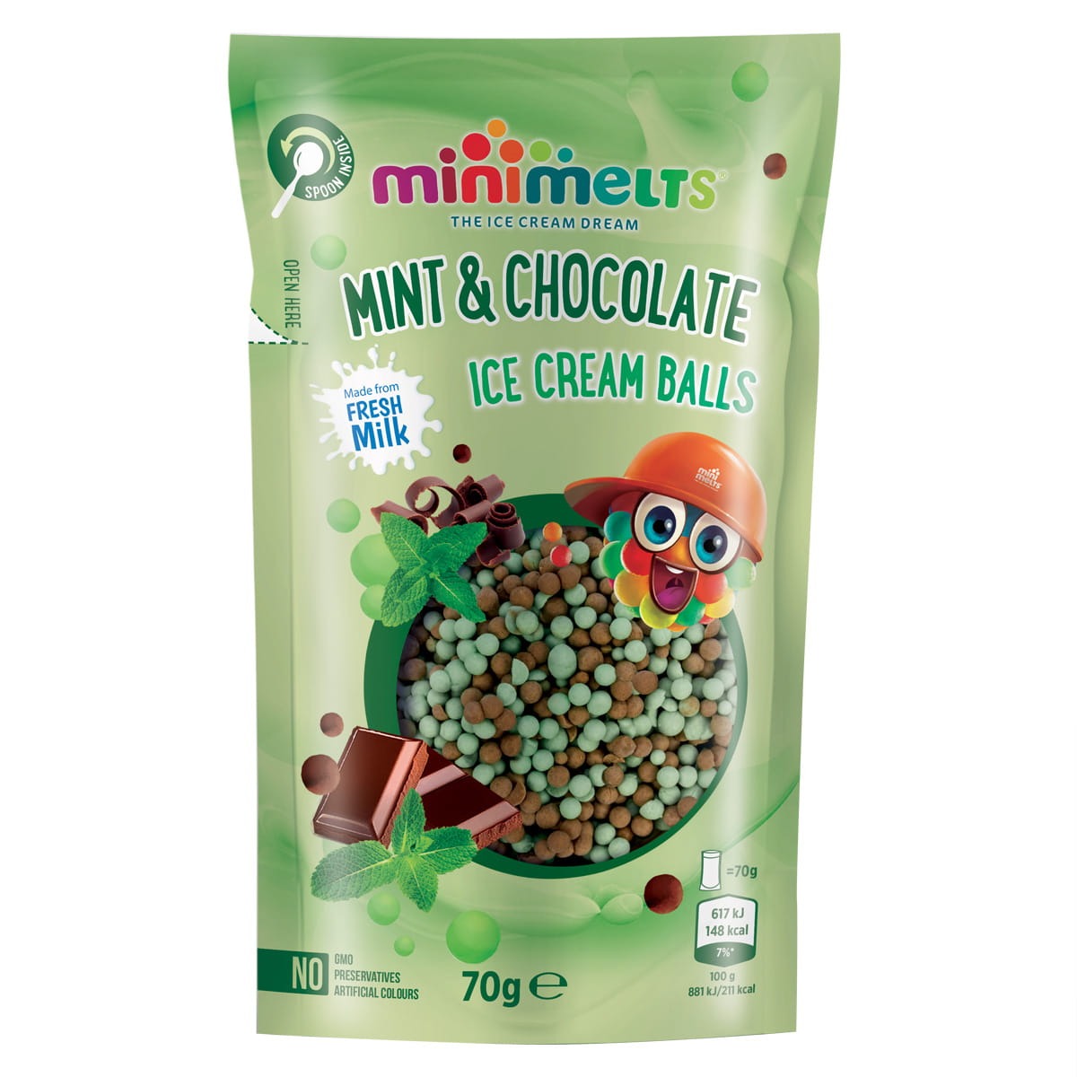 Mini Melts Eis Minze & Schokolade