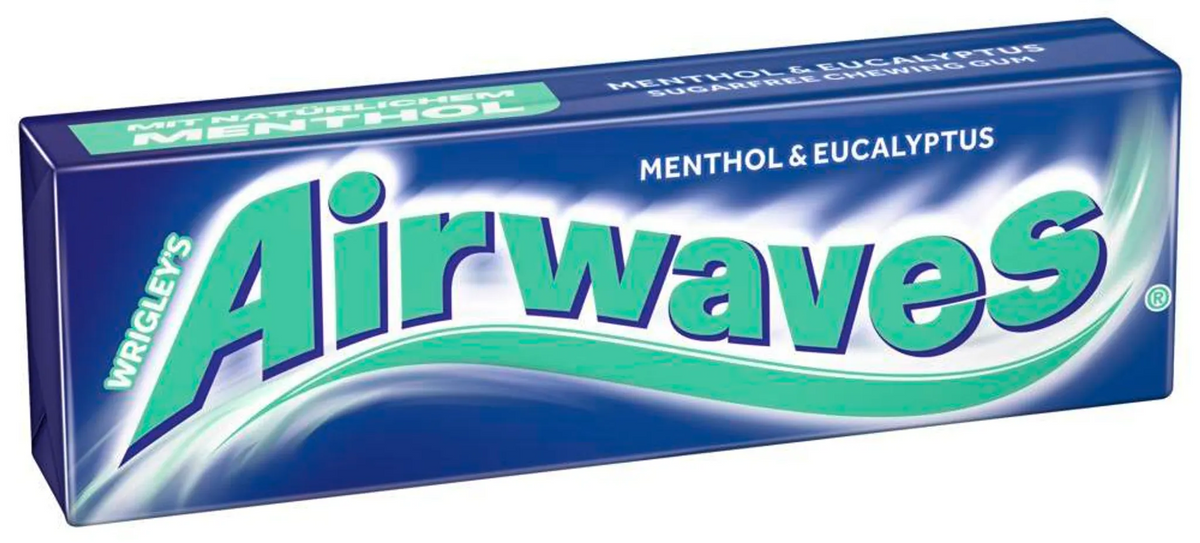 Wrigley's Airwaves Menthol & Eucalyptus Zuckerfreier Kaugummi 14g