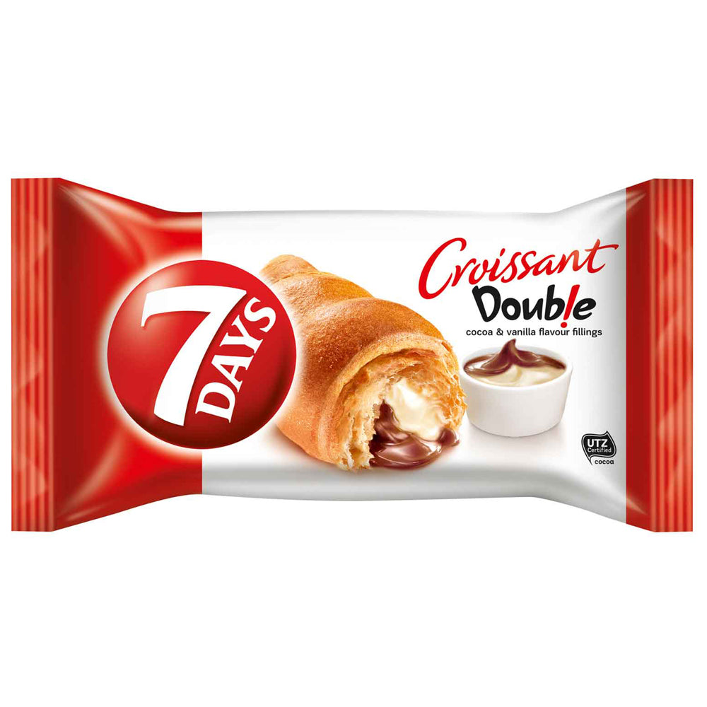 7 Days Double Croissant Schoko & Vanilla Cream 60g