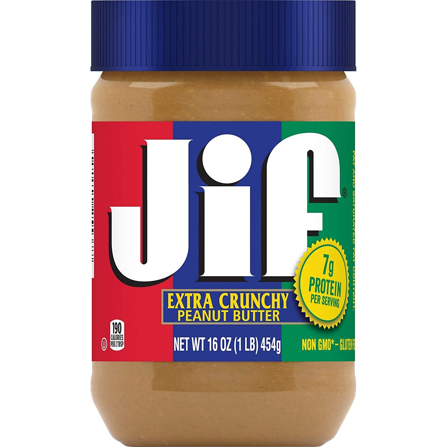 JIF EXTRA Crunchy Peanut Butter 454g (MHD ABGELAUFEN 02.10.2025)