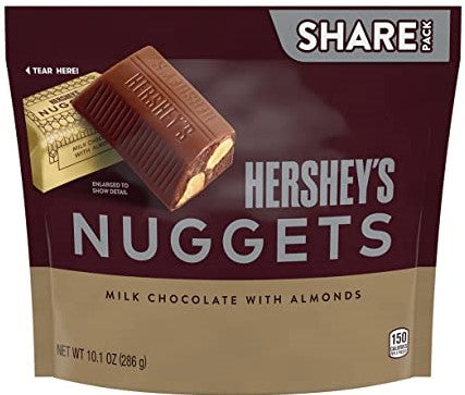 Hershey's Nuggets Milk Chocolate with Almonds 286g