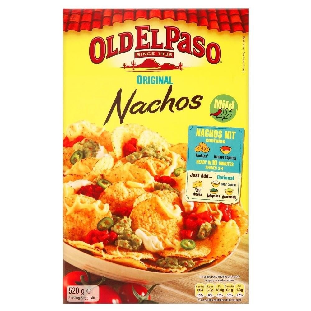 Old El Paso Nachos Kit Mild 520g