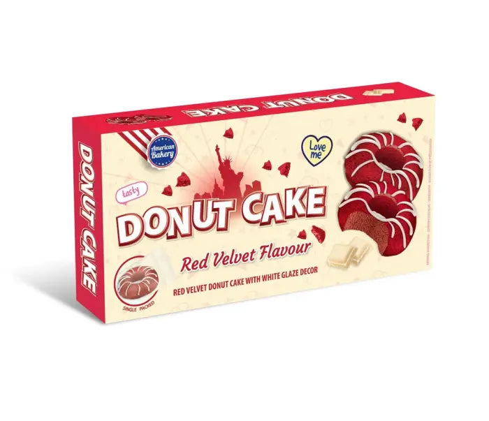 American Bakery Donut Cake Red Velvet Flavour 135g