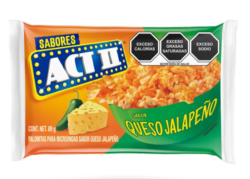 ACT II Sabores Queso Jalapeno Popcorn 89g