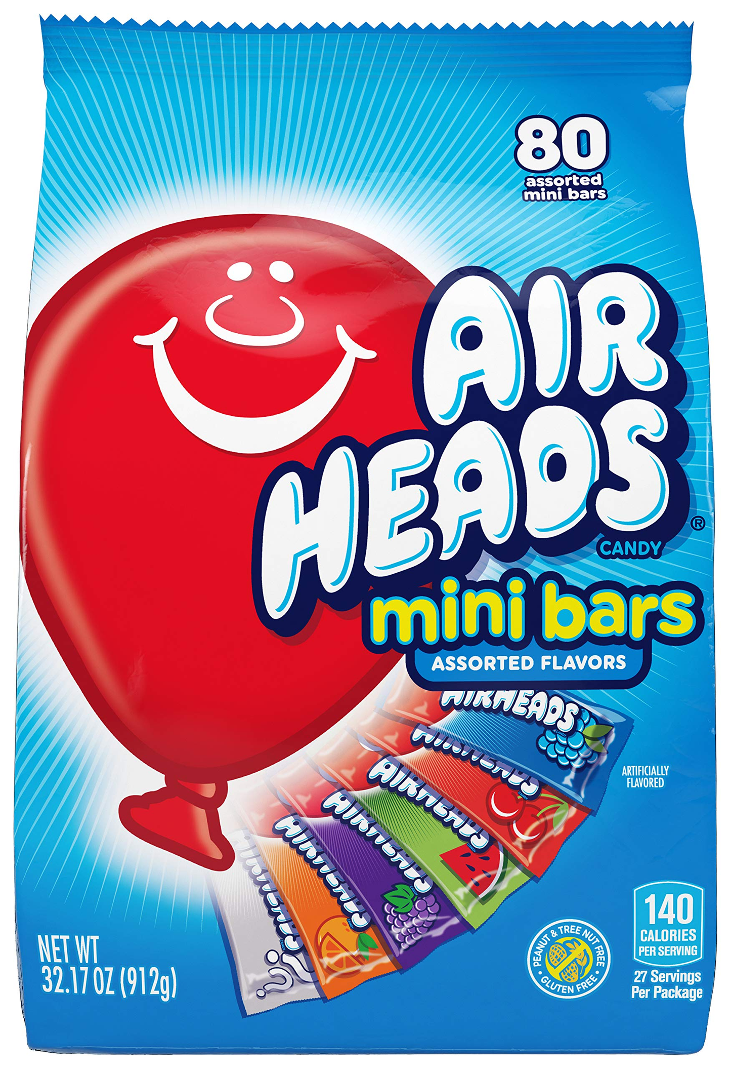 Airheads Mini Bars Assorted 912g