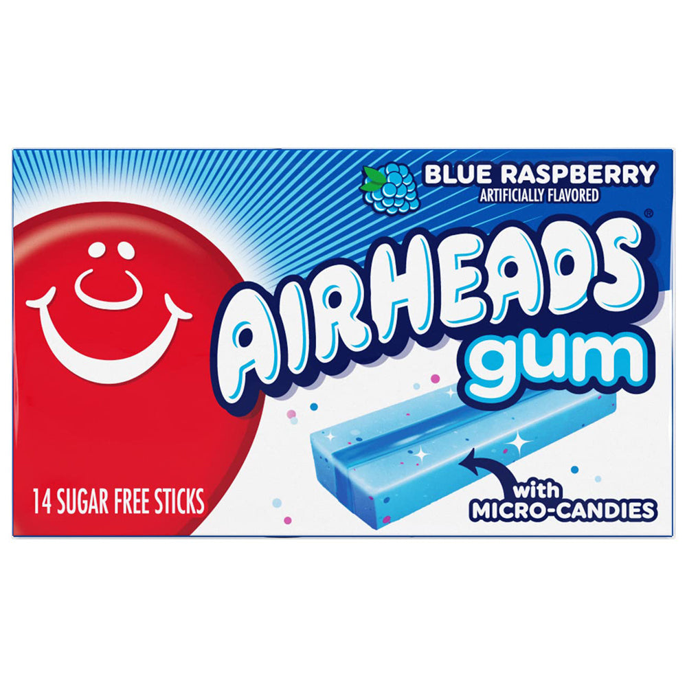AirHeads Gum Blue Raspberry 34g