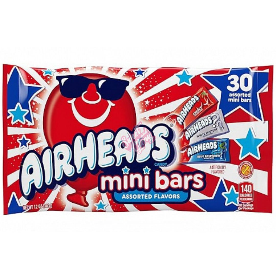 Airheads Red White and Blue Mini Bars 340g