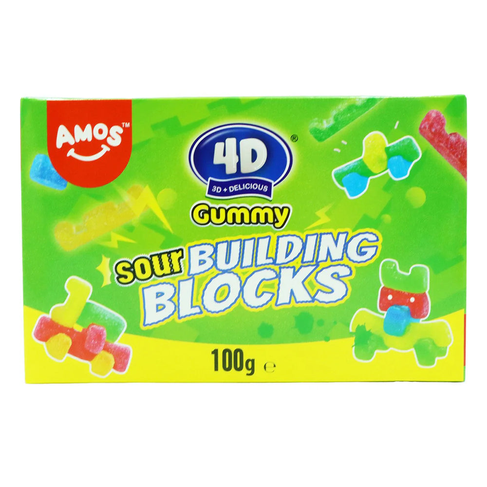 Amos 4D Gummy – Sour Building Blocks 100g