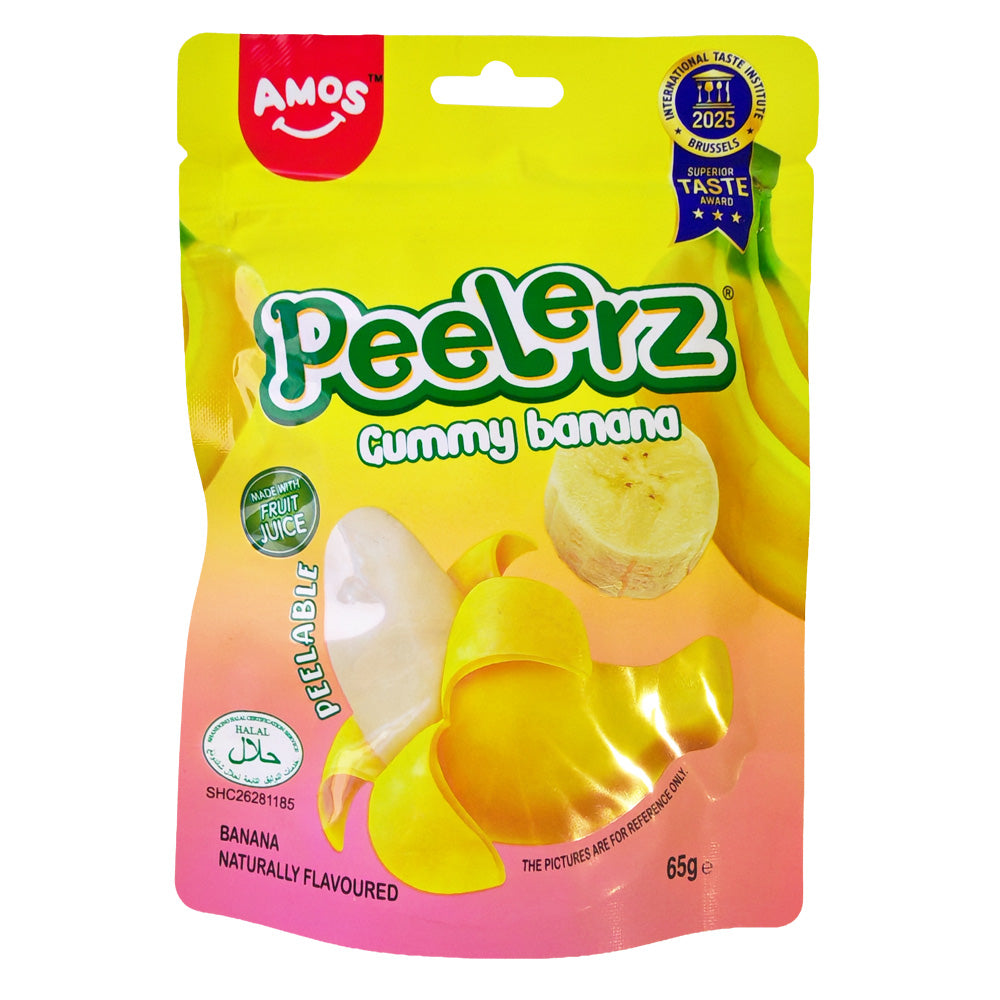 Amos Peelerz HALAL Gummy Banana 65g