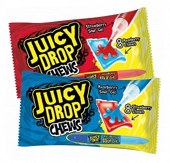 Juicy Drop Chews Strawberry & Raspberry Sour Gel 67g