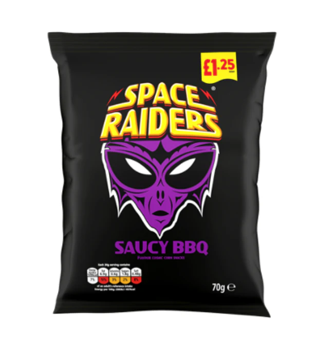 Space Raiders Saucy BBQ 70g