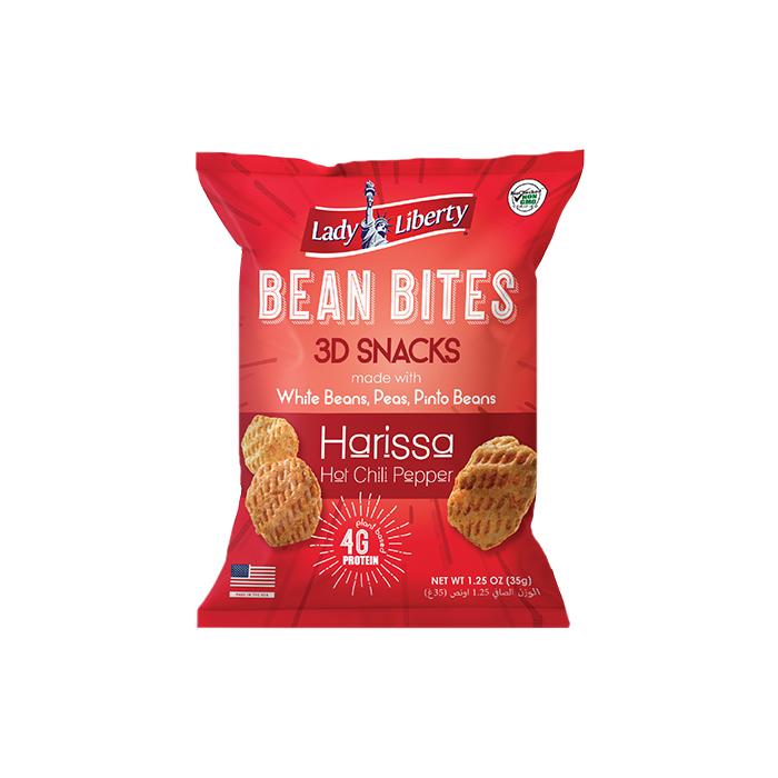 Lady Liberty Bean Bites Harissa 85g