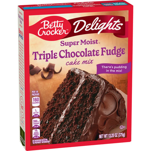 Betty Crocker Super Moist Triple Chocolate Fudge cake mix 375g