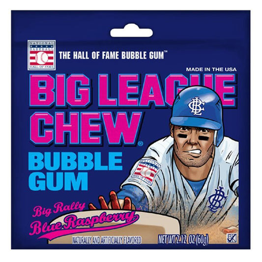 Big League Chew Bubble Gum Big Rally Blue Raspberry 60g