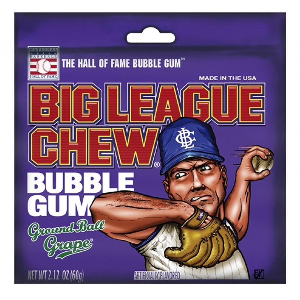 Big League Chew Bubble Gum Ground Ball Grape 60g