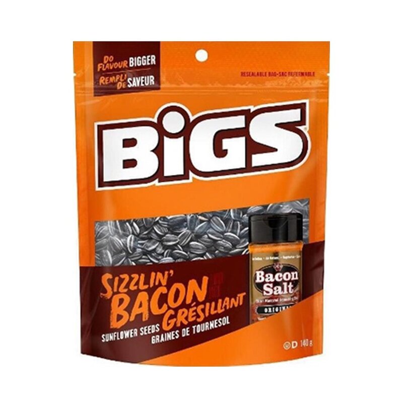 Bigs Sunflower Seeds Sizzlin Bacon 152g
