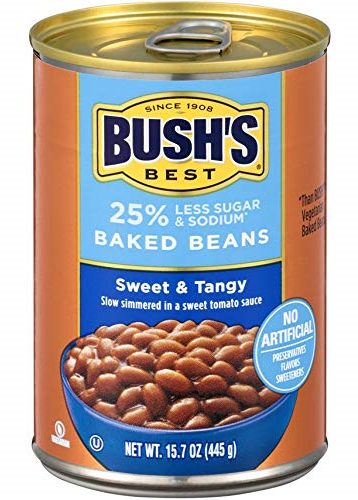 Bush's Best Baked Beans Brown Sugar (25% less sugar & sodium) 445g