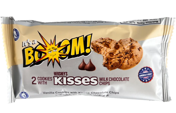 It´s a Boom Cookies with Hershey´s Kisses Milk Cocolate Chip 25g