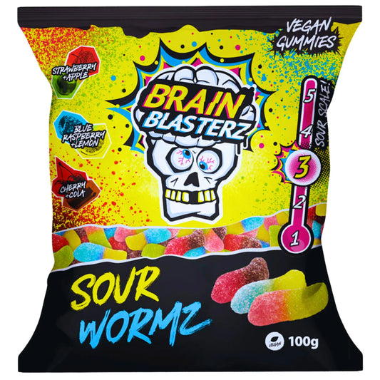 Brain Blasterz Sour Wormz 100g