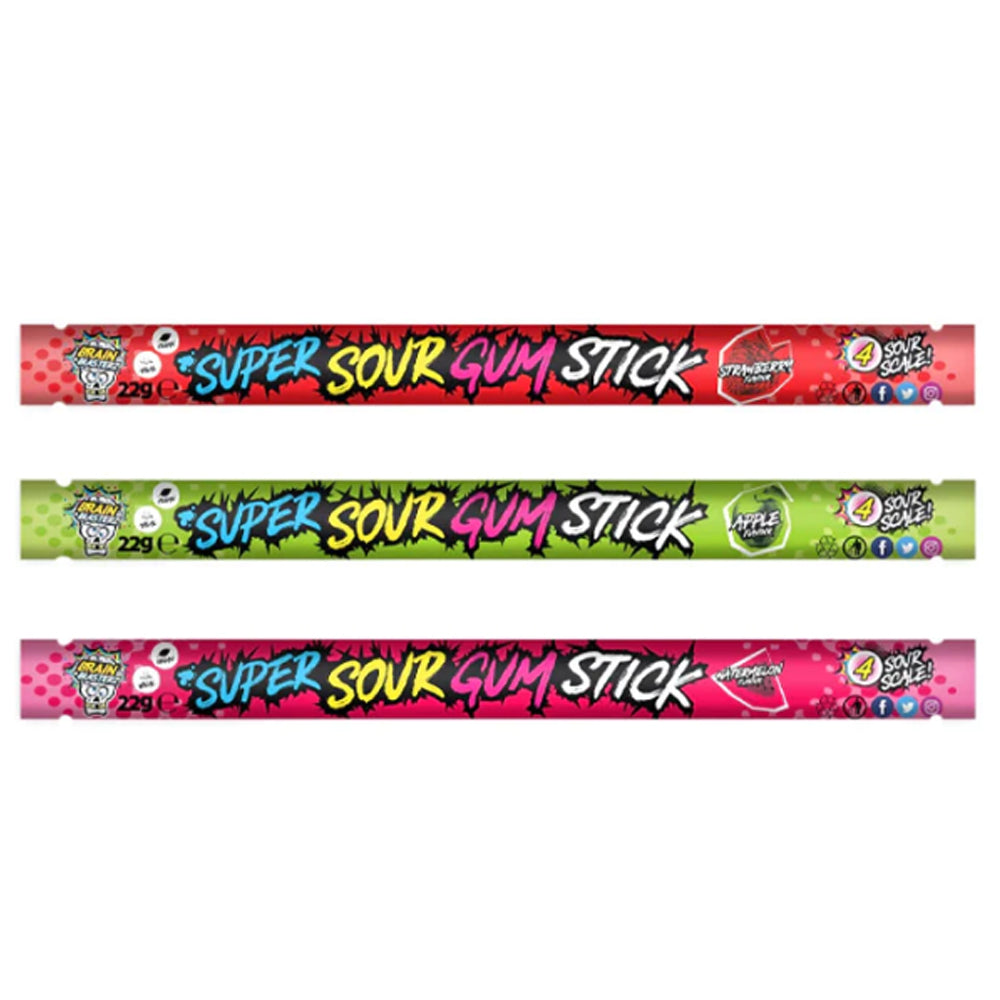 Brain Blasterz Super Sour Gum Stick 22g