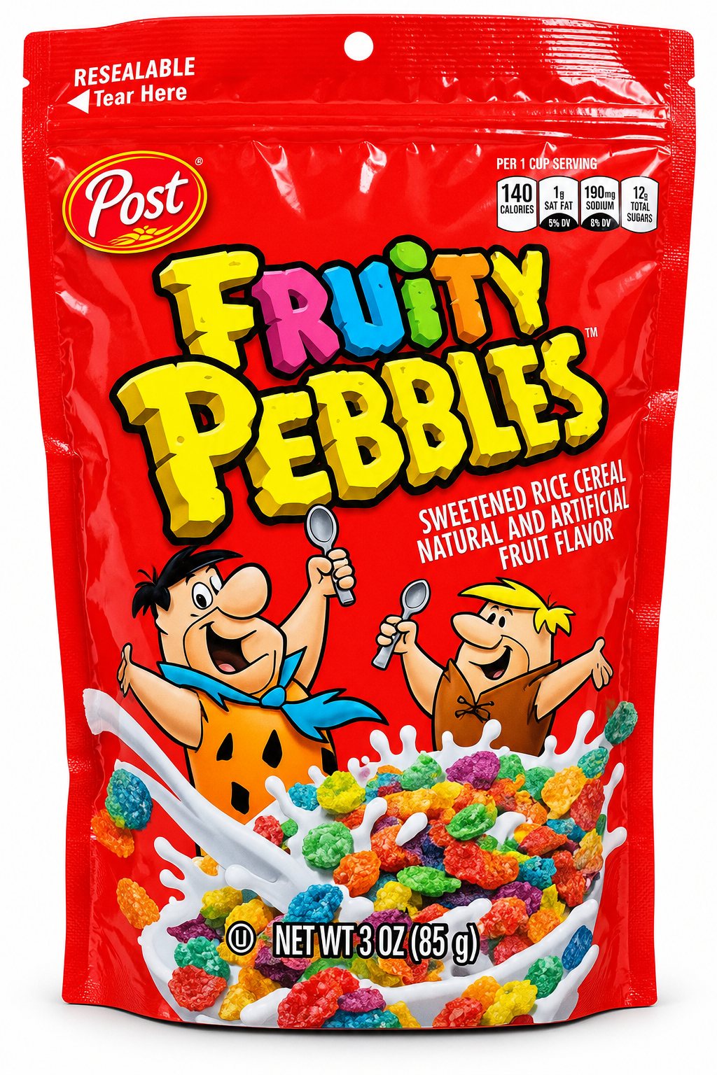 Post Fruity Pebbles – Fruity Rice Cereal 85g