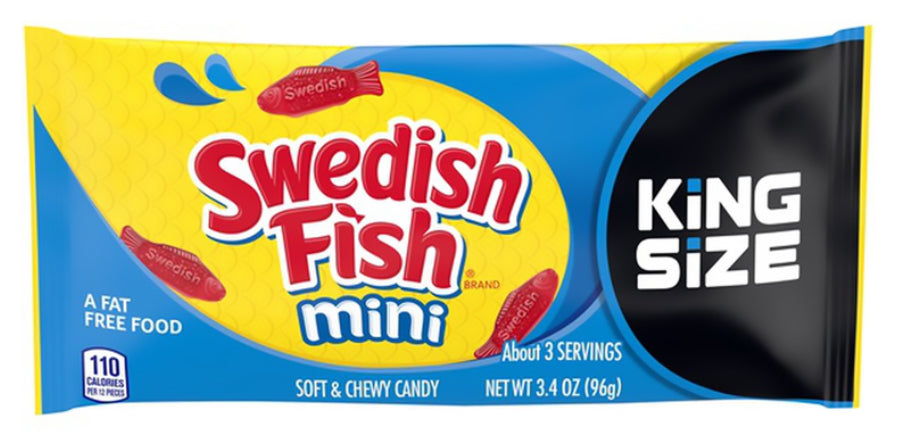 Swedish Fish Mini King Size 96g