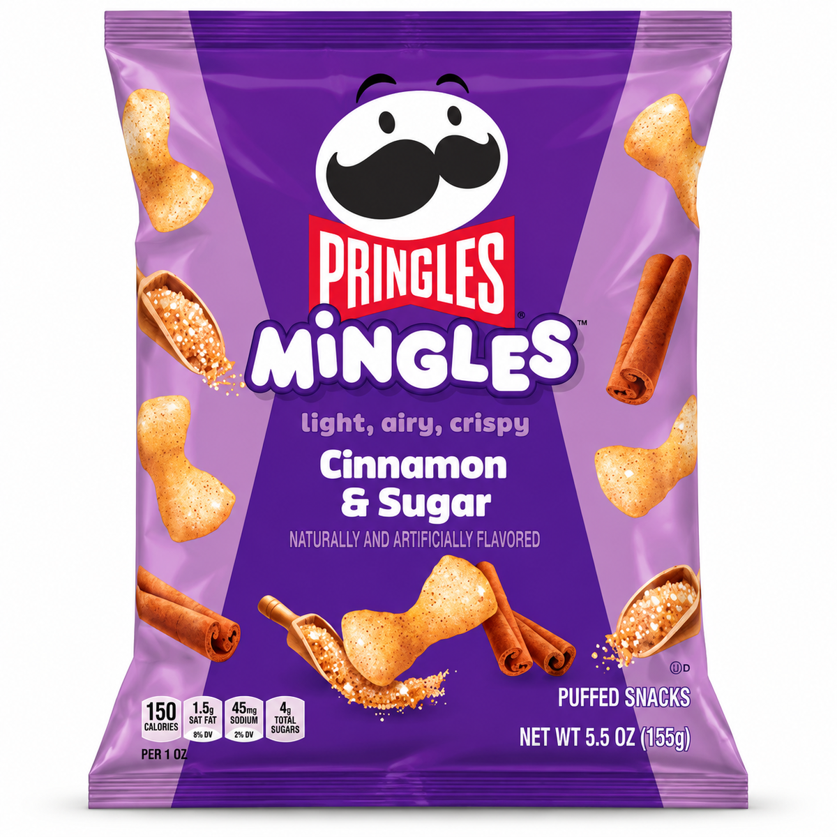 Pringles Mingles Cinnamon & Sugar 155g