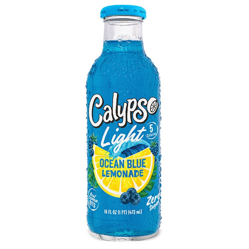 Calypso - Ocean Blue Light Glasflasche 473 ml