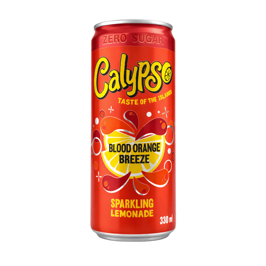 Calypso Blood Orange Breeze Zero Sugar Sparkling Lemonade 330ml