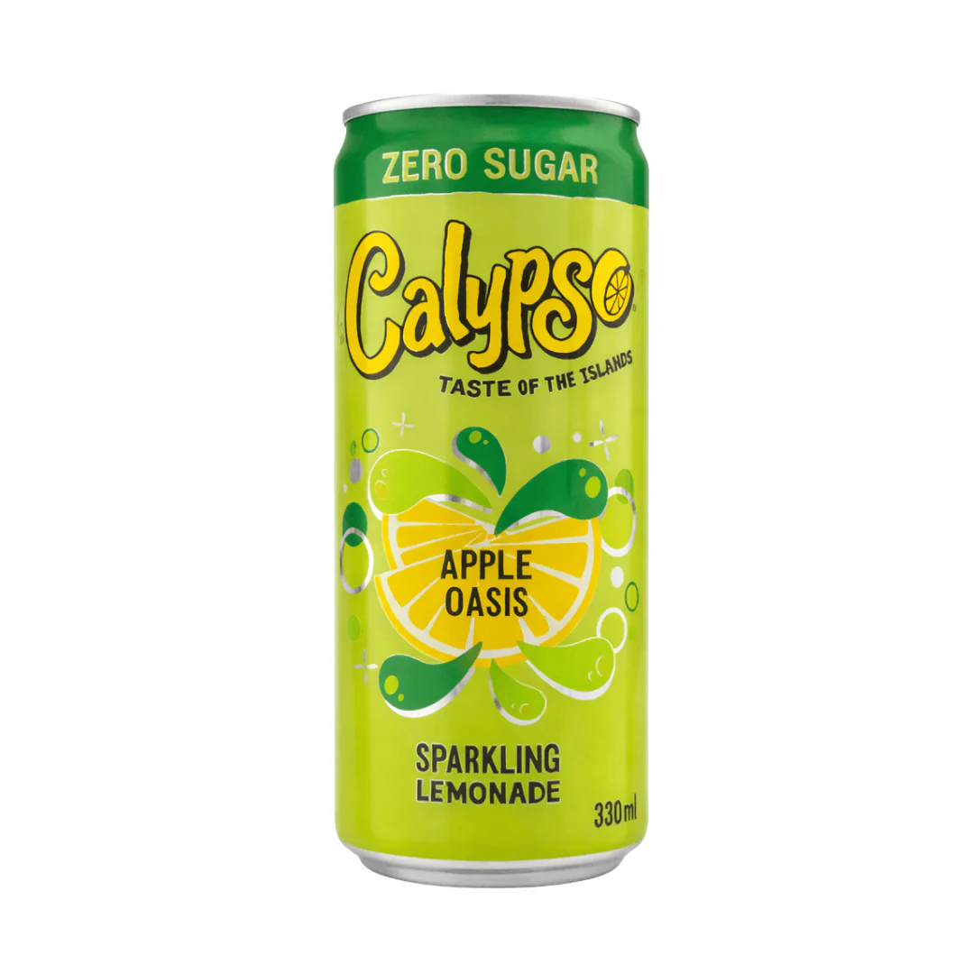 Calypso Apple Oasis Zero Sugar Sparkling Lemonade 330ml