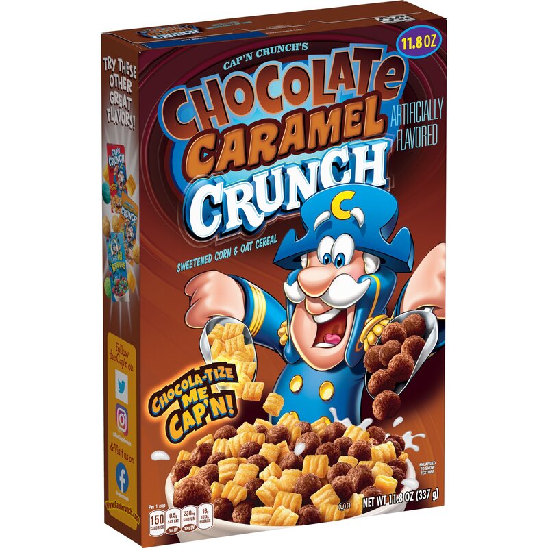 Cap'n Crunch Chocolate Caramel Crunch 350g (MHD 16.09.2022)