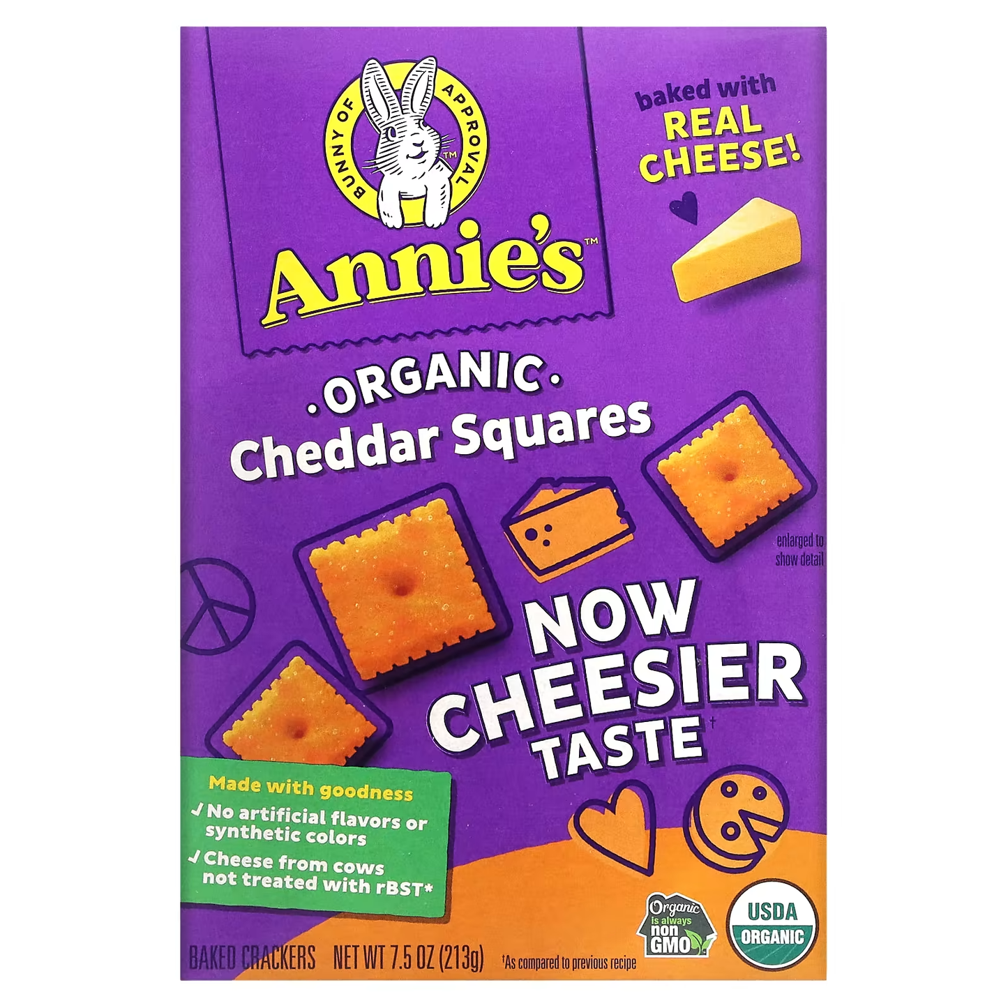 Annie´s Cheddar Squares 213g
