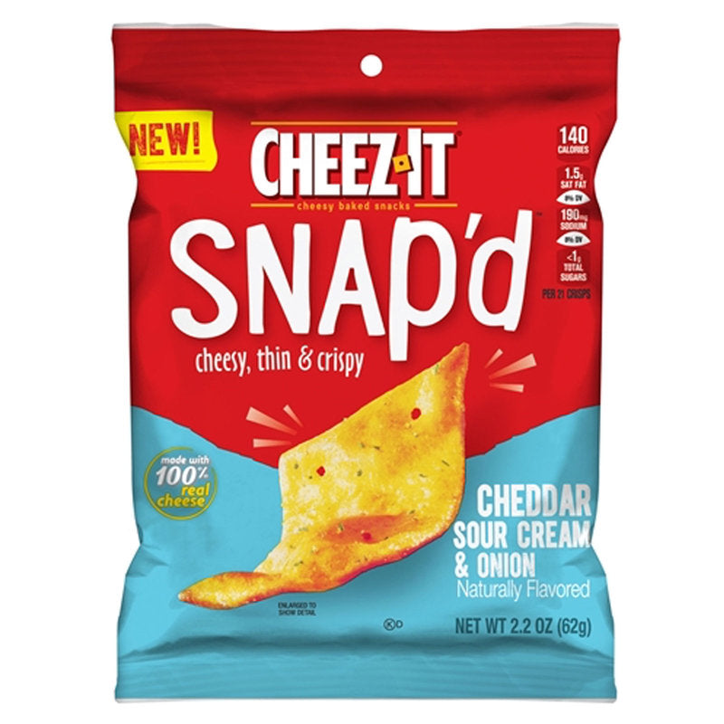 Cheez IT - Snap'd Cheddar Sour Cream & Onion Crackers 62g