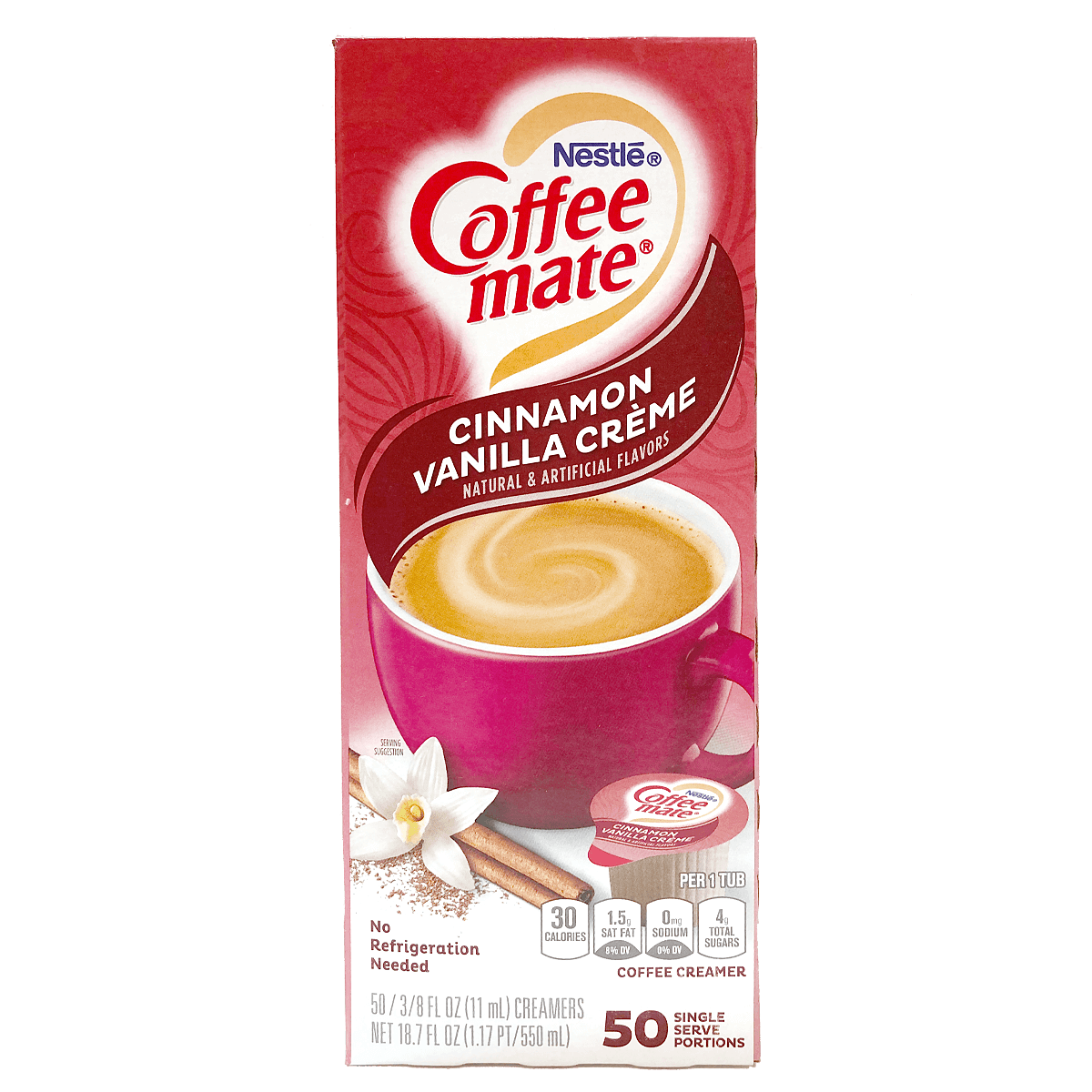 Nestle Coffee Mate Cinnamon Vanilla Créme 50 x 11 ml