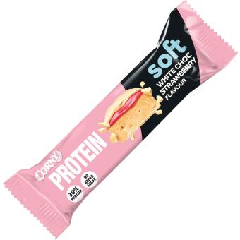 Corny Protein Soft Bar White Choc Strawberry 45g