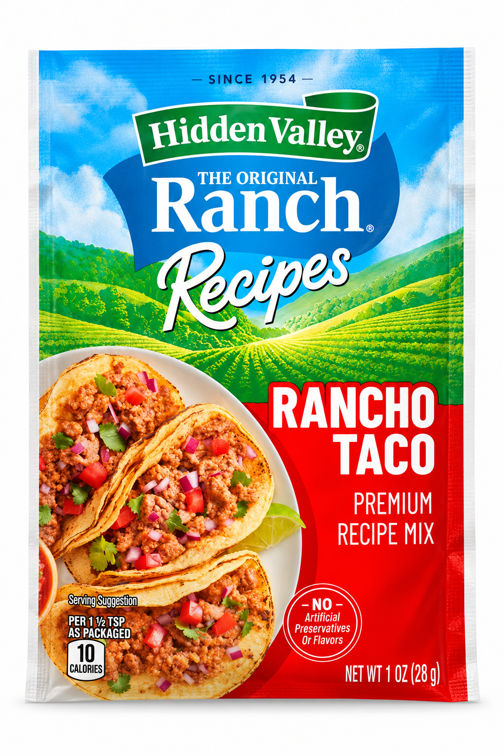 Hidden Valley The Original Ranch Recipes Rancho Taco Premium Recipe Mix 28g