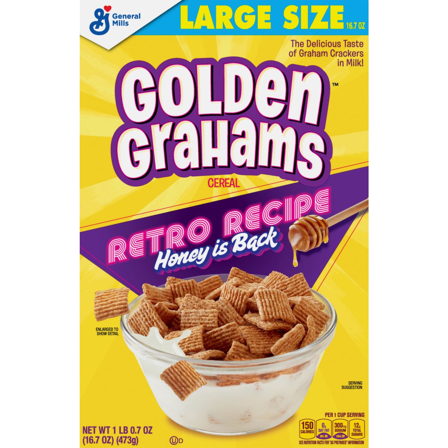 General Mills - Golden Grahams Retro Recipe LARGE SIZE 473g