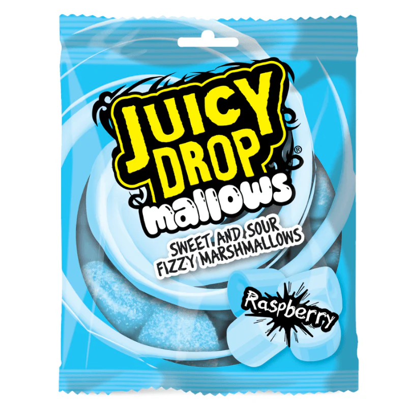 Juicy Drop Mallows Raspberry 100g
